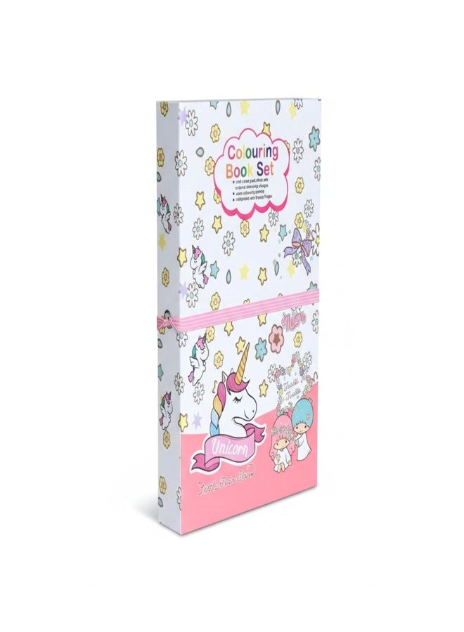 JOUET Colouring Book Kit - 8 Colour Pencils