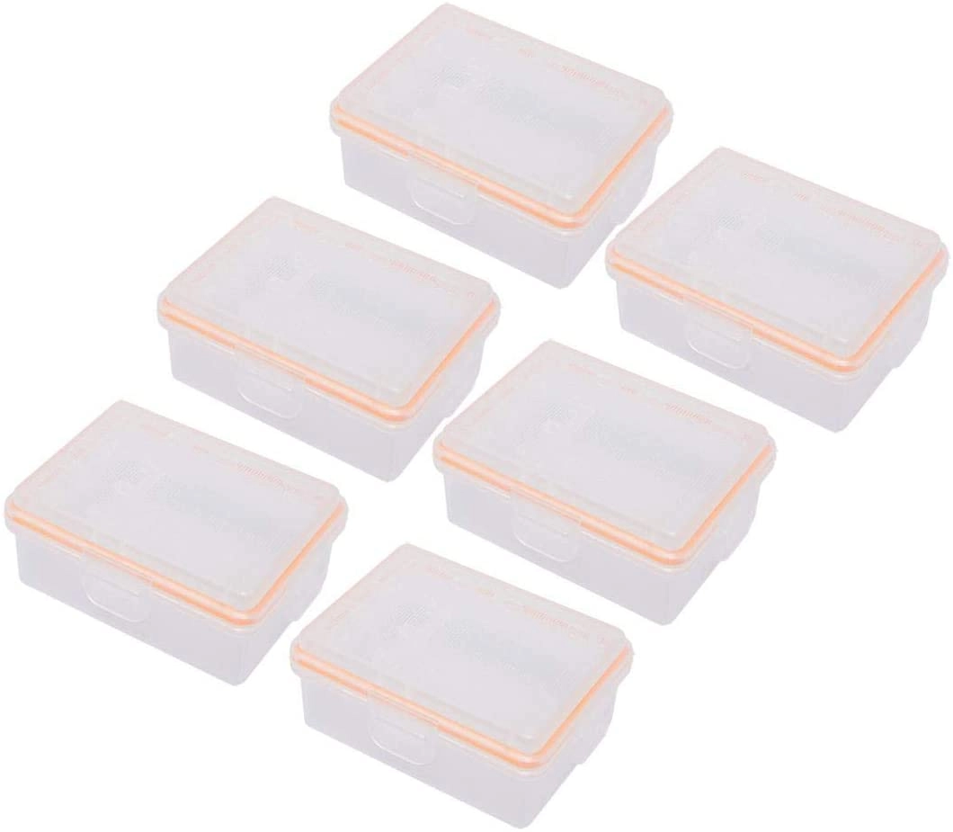 Camera Battery Case - 6Pcs + Memory Card Case Protector