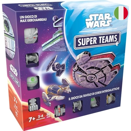Star Wars Super Teams Space Race - Card Game with Miniatures (Italian)