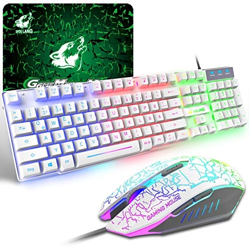 Gaming Keyboard and Mouse Set - DE Wired