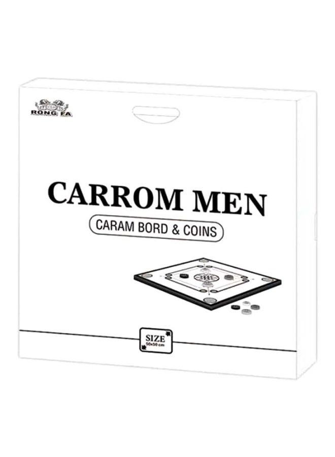 Carrom Board - Multicolour + Coins - 25 x Coins