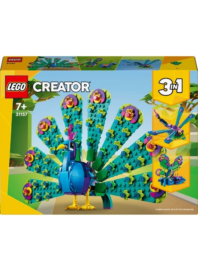 Creator 3in1 Exotic Peacock - Dragonfly Butterfly (31157)