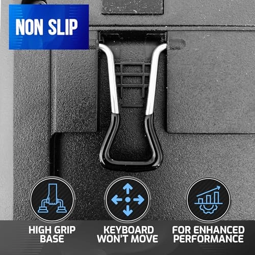 Universal Keyboard Foot Replacement - Pack of 2 Black