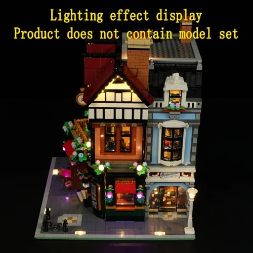 LED Light Kit for LEGO Tudor Corner Building Blocks Model 10350