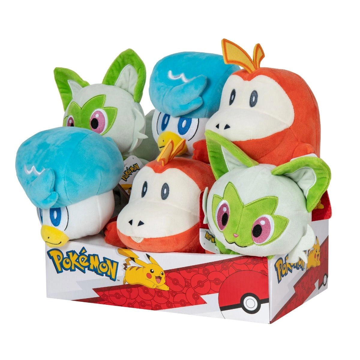 Jazwares Fuecoco - 8-inch + Quaxly + Sprigatito