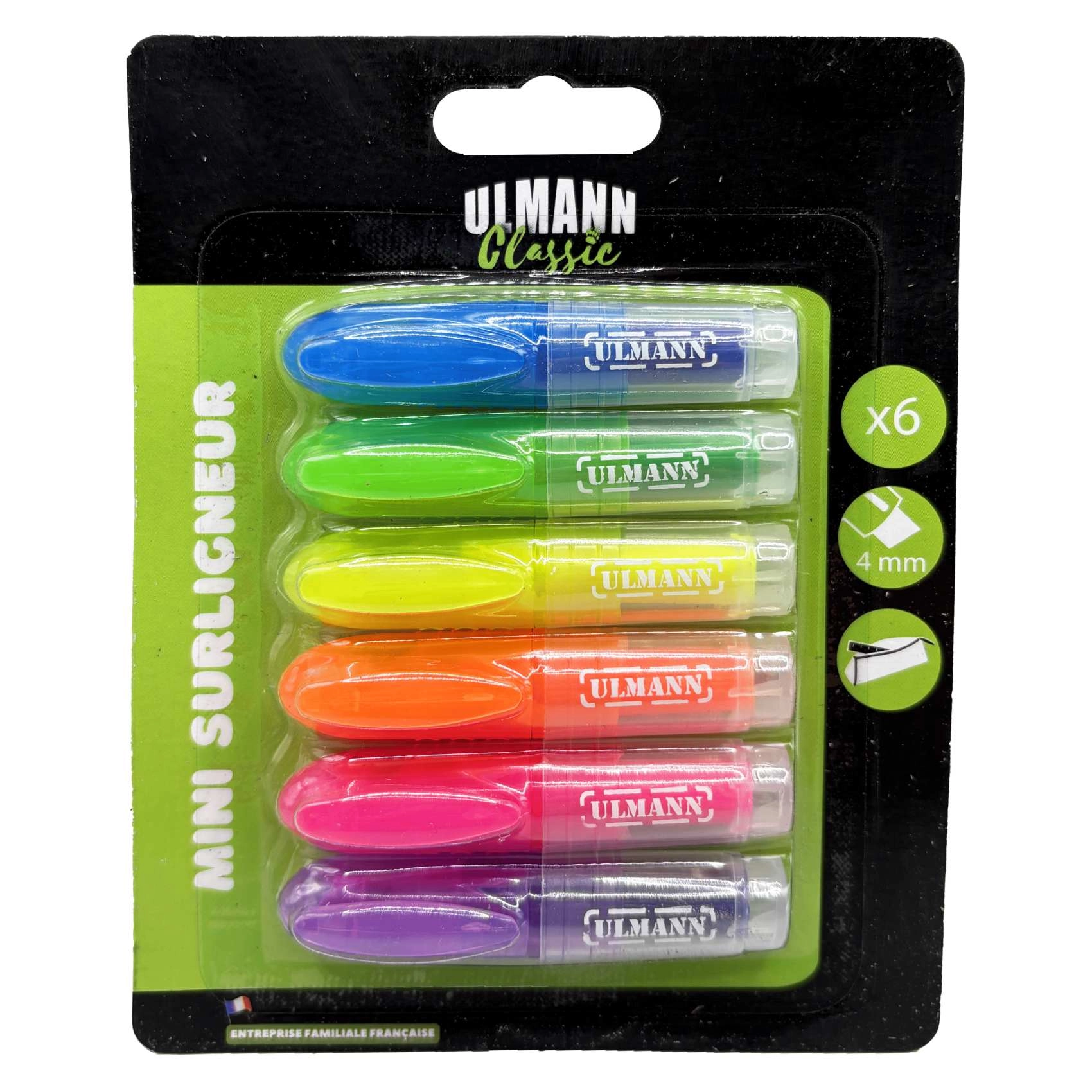 Elba Classic Mini Highlighters - Assorted chisel tip