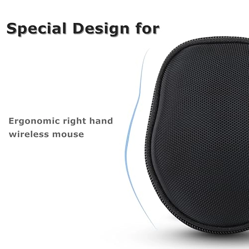 Universal Mouse Case - Hard Shell Right Hand Design Black