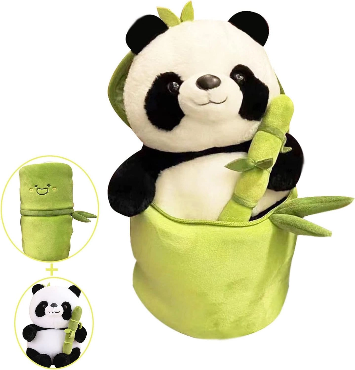 Elephant - 32 cm Plush + Panda + Rabbit + Turtle