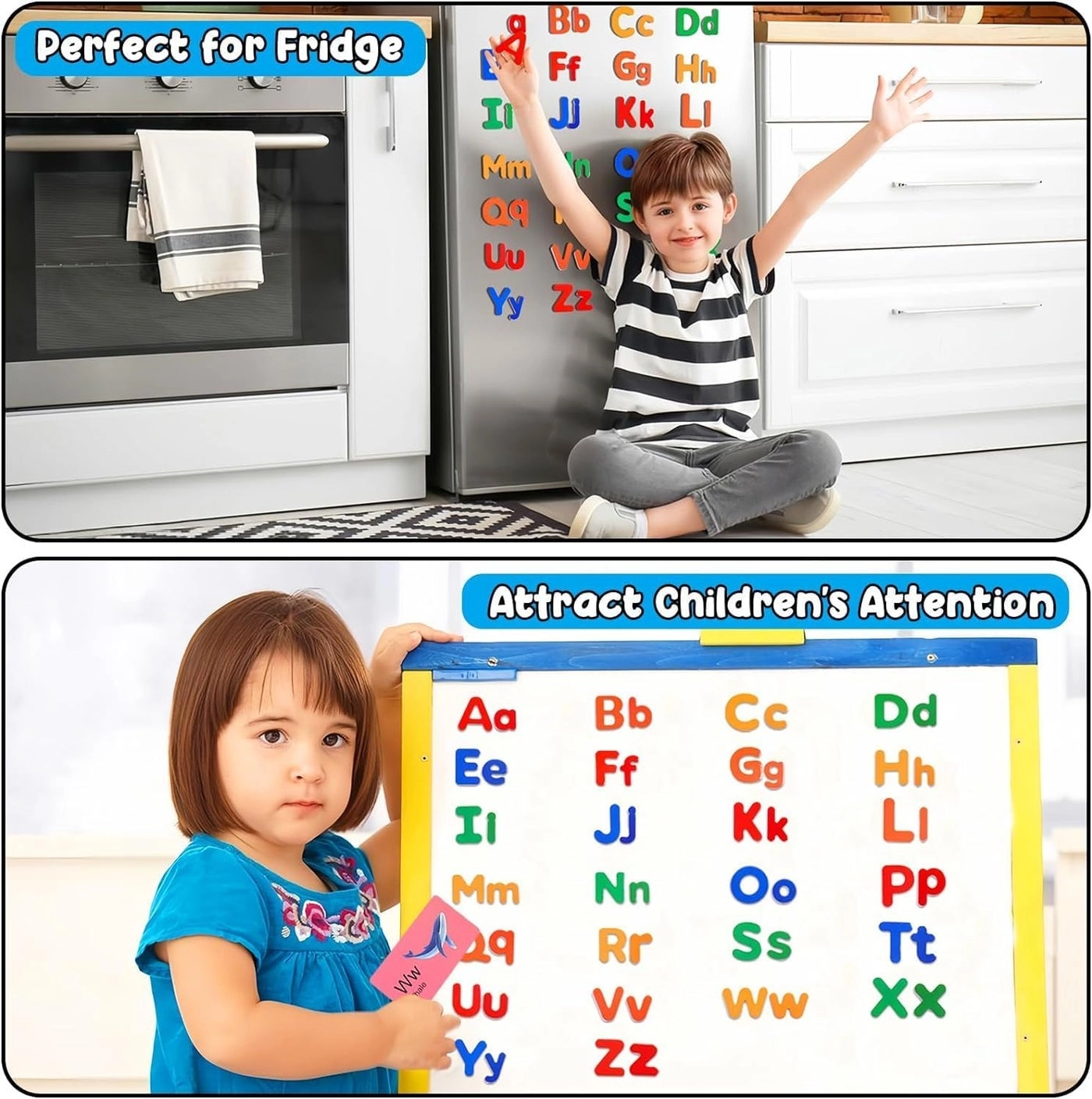 Magnetic Alphabet Letters Set - 3+ 79 pieces