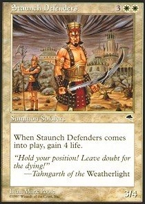 Wizards of the Coast Staunch Defenders - Tempest - Uncommon White