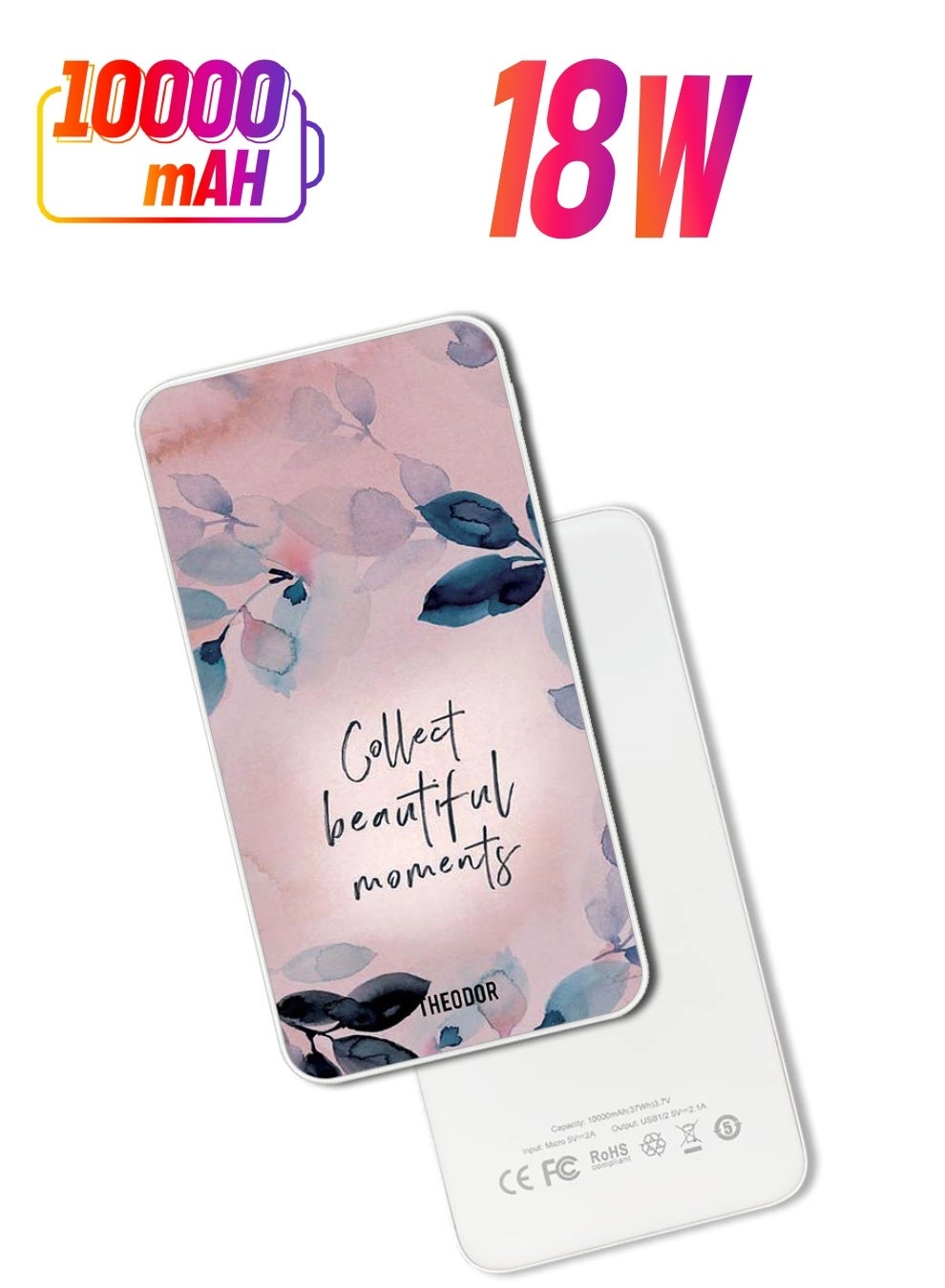 Theodor EX_PPBA096 - 10000 mAh 18W PD Quick Charging 3.0
