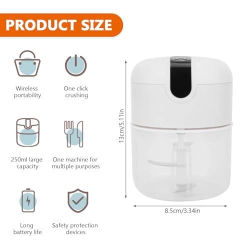 Electric Food Chopper - 250ml USB Charging