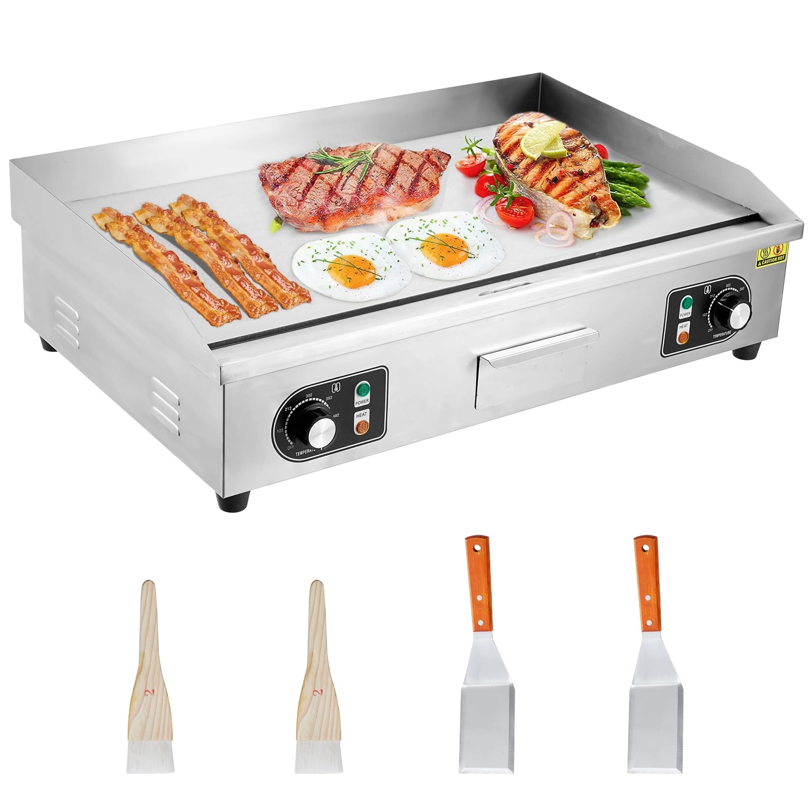 GarveeTech Electric Griddle - 14 Inch 1600 watts