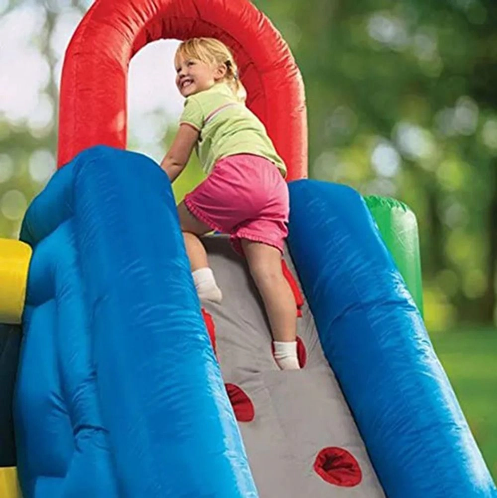 Jump And Double Slide Bouncer - 3 + Multi Colour