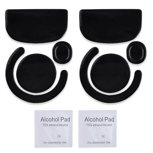 Rounded Curved Edges Mouse Skatez - 2 Sets Gray