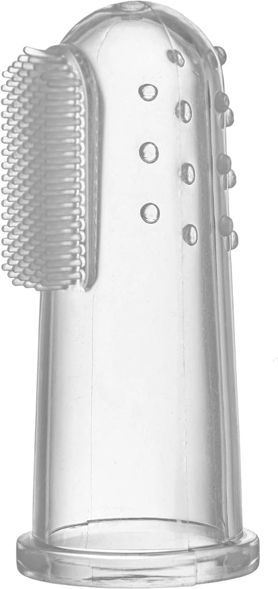 Silicone Finger Toothbrush - With Case White 0+