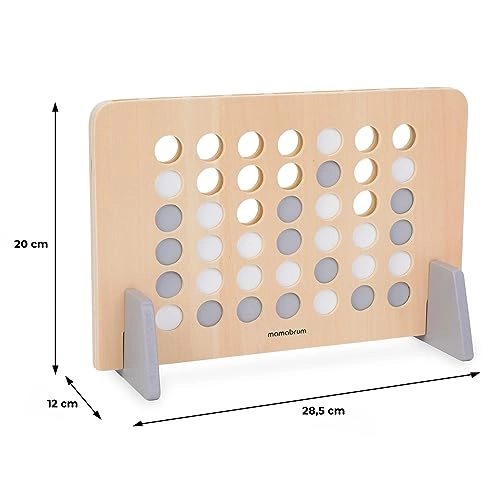 4 IN A ROW - Wooden 42 Discs