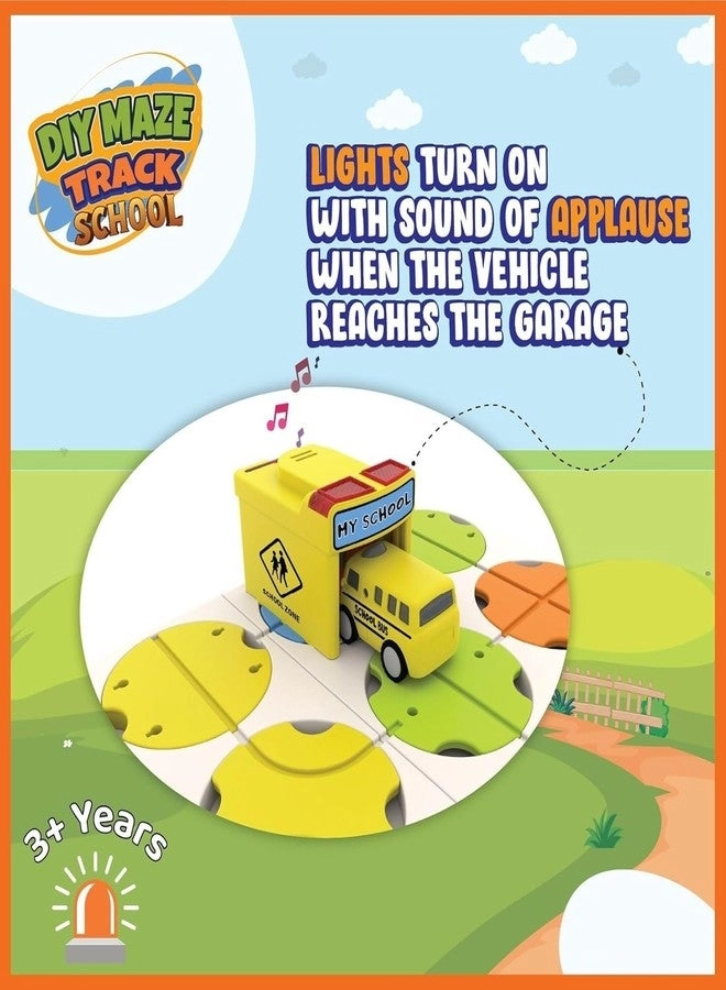 DIY Track Maze Race Car Track - Light Up Car STEM Learning