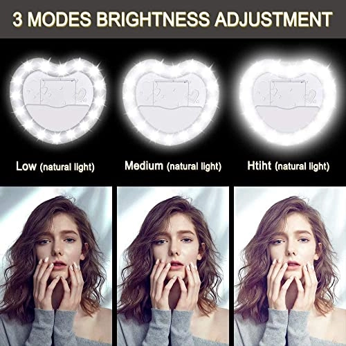 Selfie Ring Light - 40 LED Dimmable Clip-on