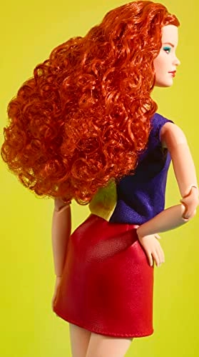 Barbie Looks - Curly Red Hair Color Block Outfit Ages 6+
