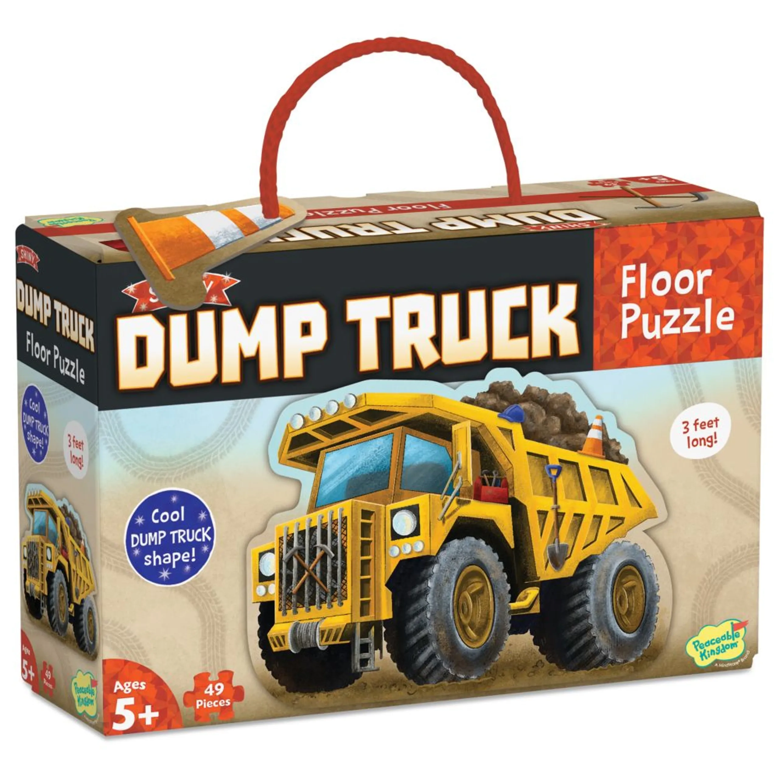 Peaceable Kingdom Dump Truck Puzzle (6419737-PZ54) - 49 pcs