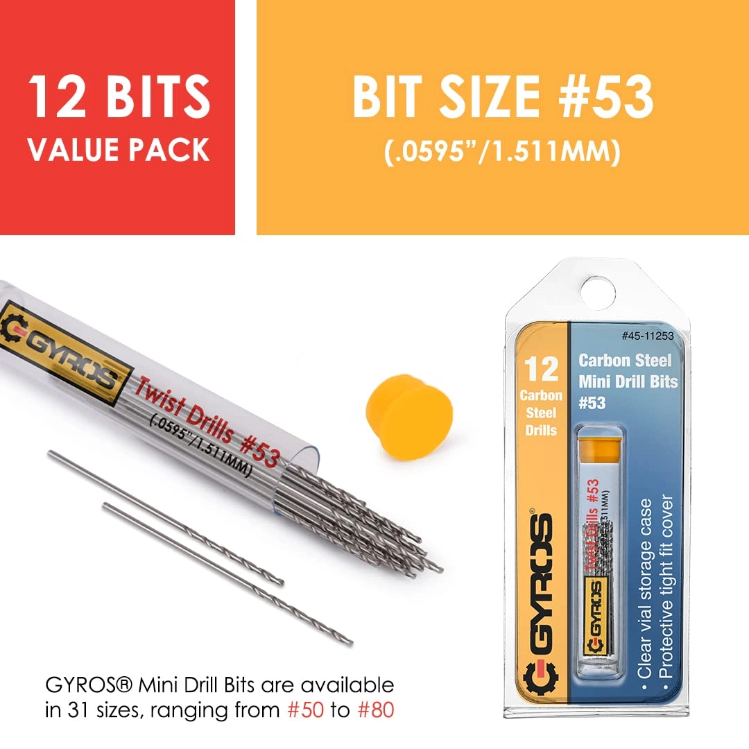 Micro Drill Bit Set - Carbon Steel 12 PCS