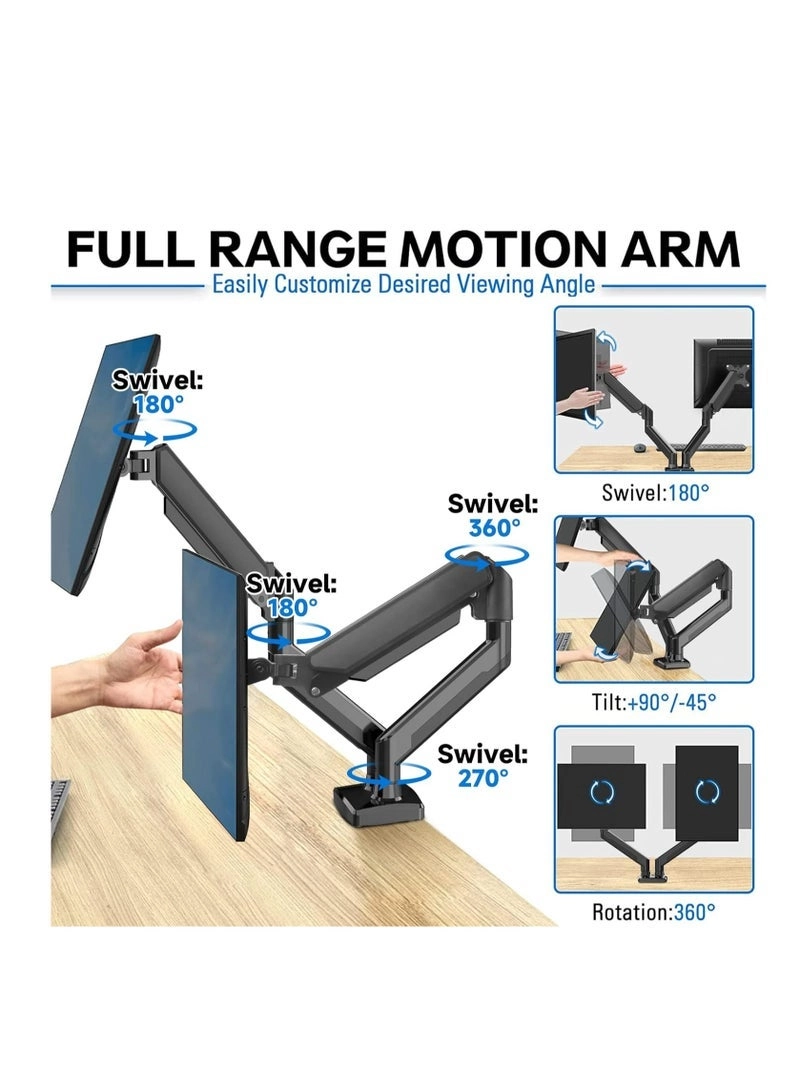 Dual Monitor Stand - Dual 13-32 inch VESA 75/100mm
