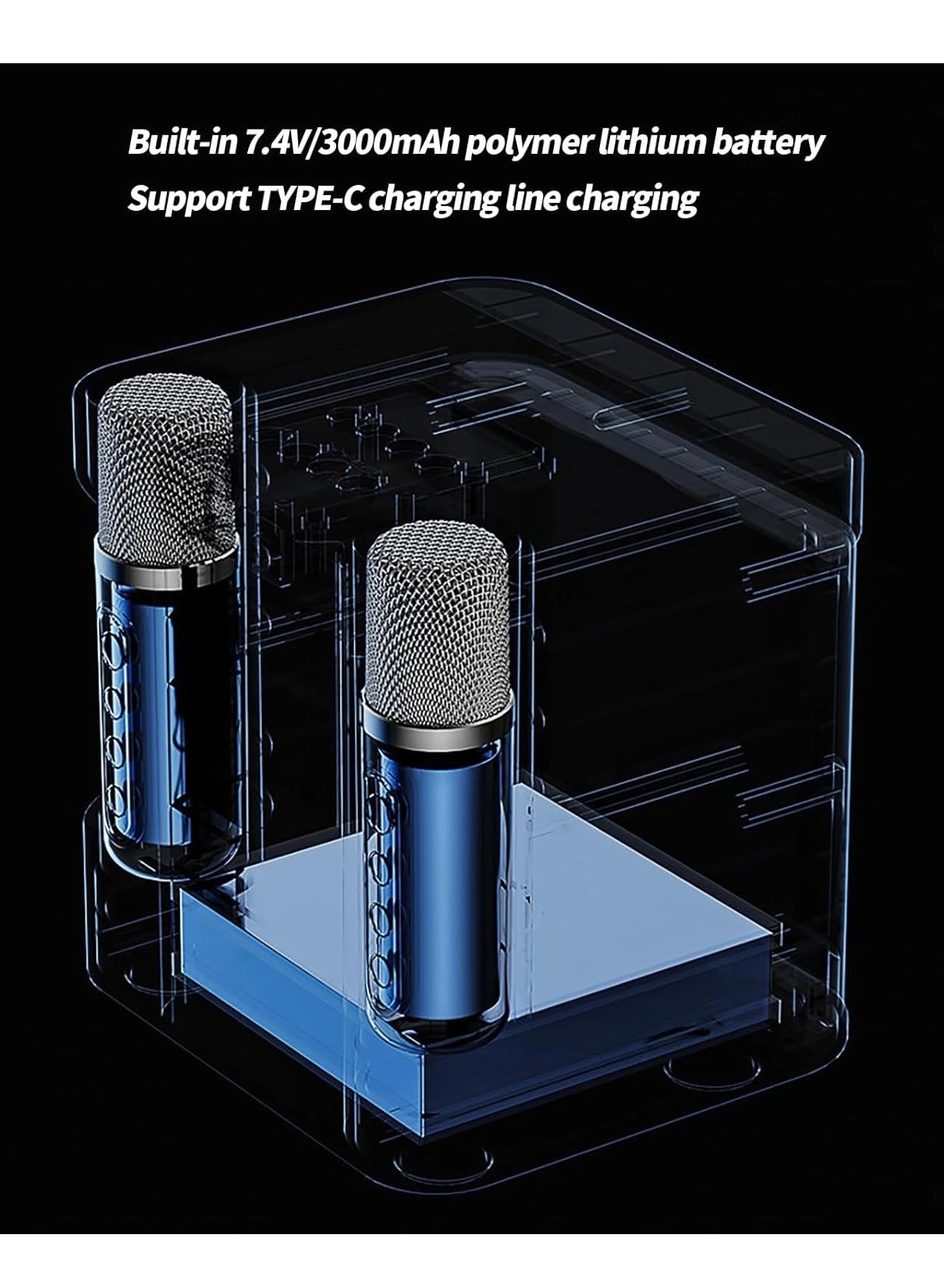 Karaoke Machine - Dual Wireless Microphones