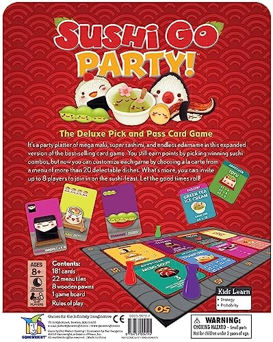 Sushi Go Party: The Deluxe - Card Game