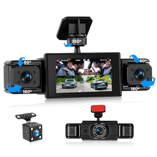 4-Channel Dash Cam - 1080P 30FPS