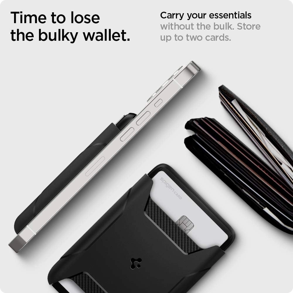 Rugged Armor Magnetic Wallet Card Holder - 2-Cards MagSafe Compatible