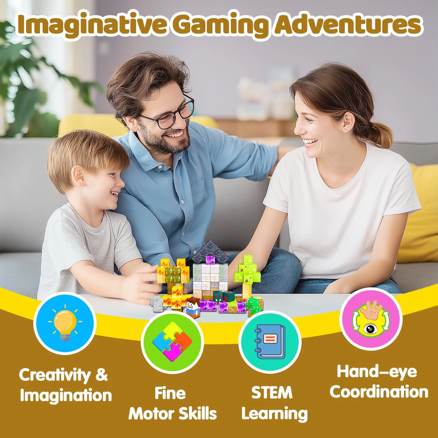 Magnetic Blocks - 100 pcs