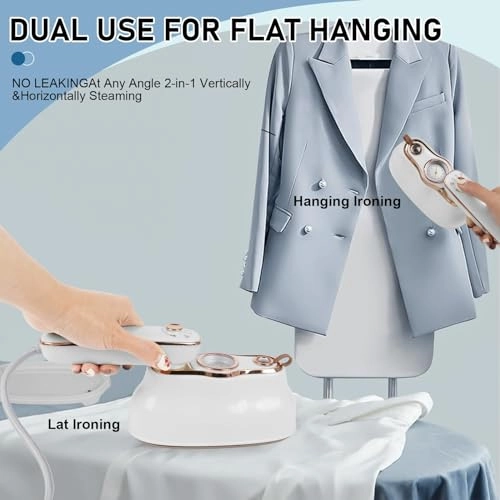 Mini Steam Iron - 1200W 180 Degree Foldable