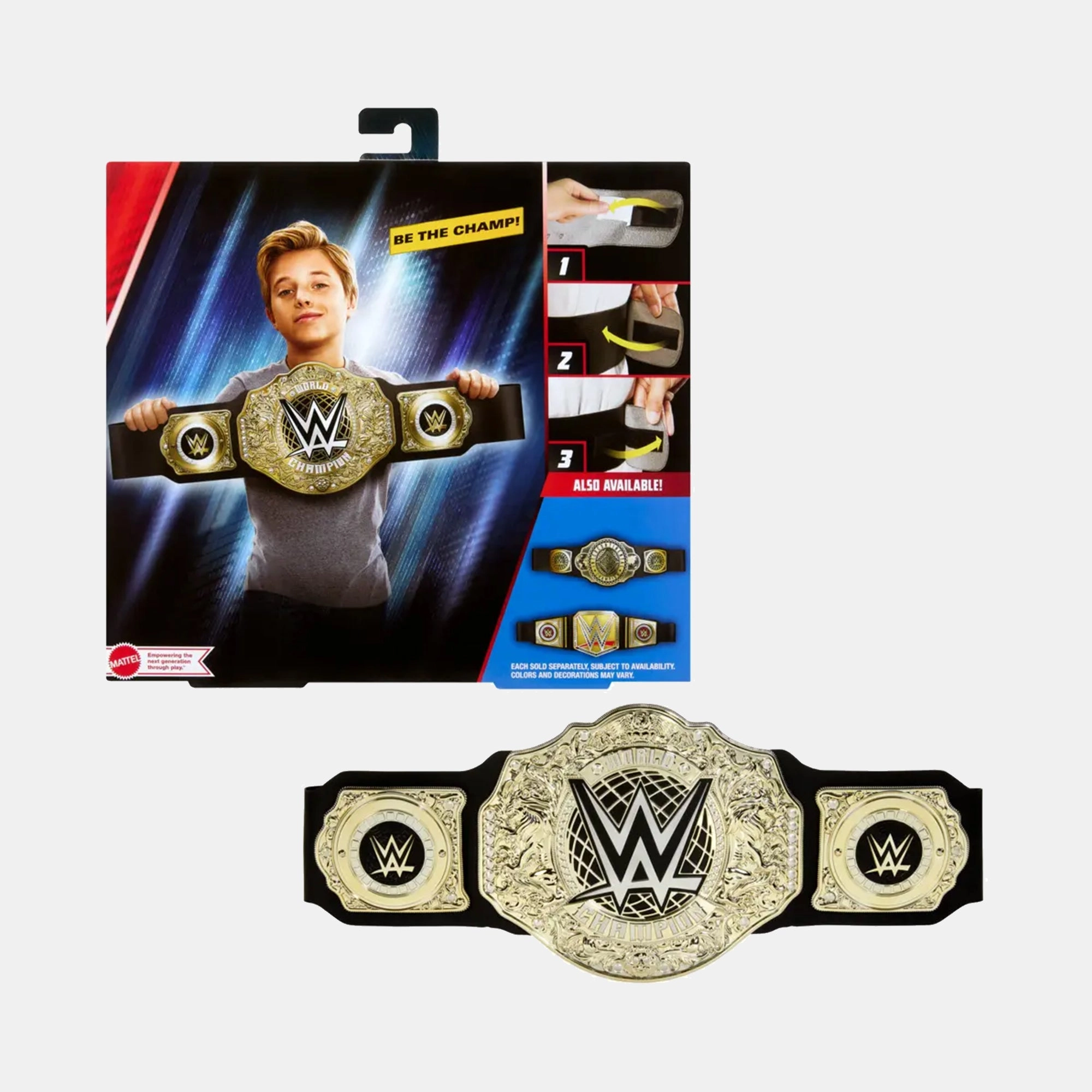 Mattel Games World Heavyweight Championship Title Belt - 96.52cm 1 6+