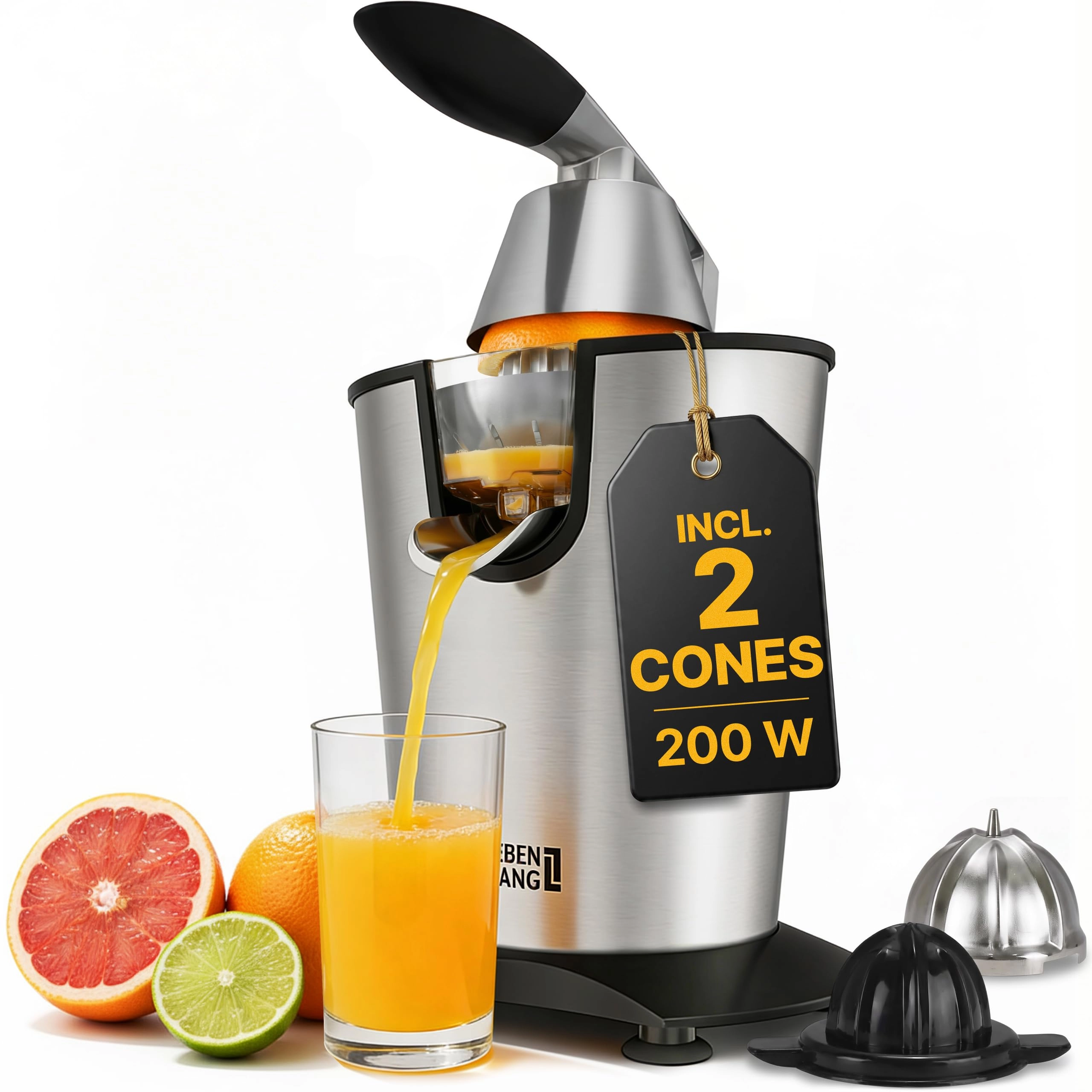 LEBENLANG Citrus Juicer - 600 watts 400 Milliliters
