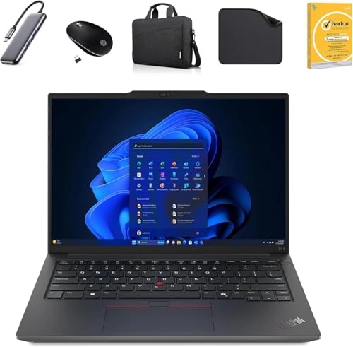 E14 Gen 6 - 14'' Intel Ultra 5-125U 16GB DDR5 1TB SSD + 8 in 1 HUB + Wireless Mouse + Laptop Bag + Antivirus + Mouse Pad