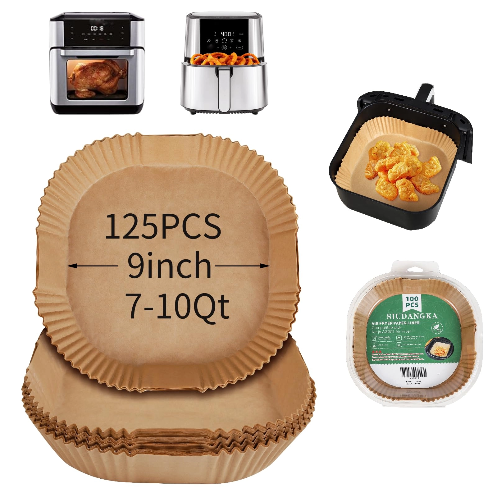 SIUDANGKA Air Fryer Liner - Paper 125 piece(s)