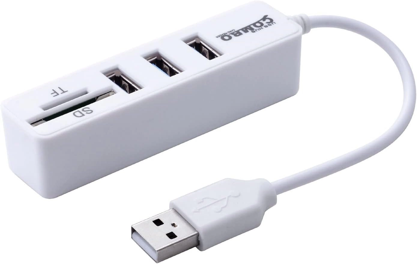 USB Hub Adapter - 3 Port USB 2.0 TF/SD Card Reader 480Mbps