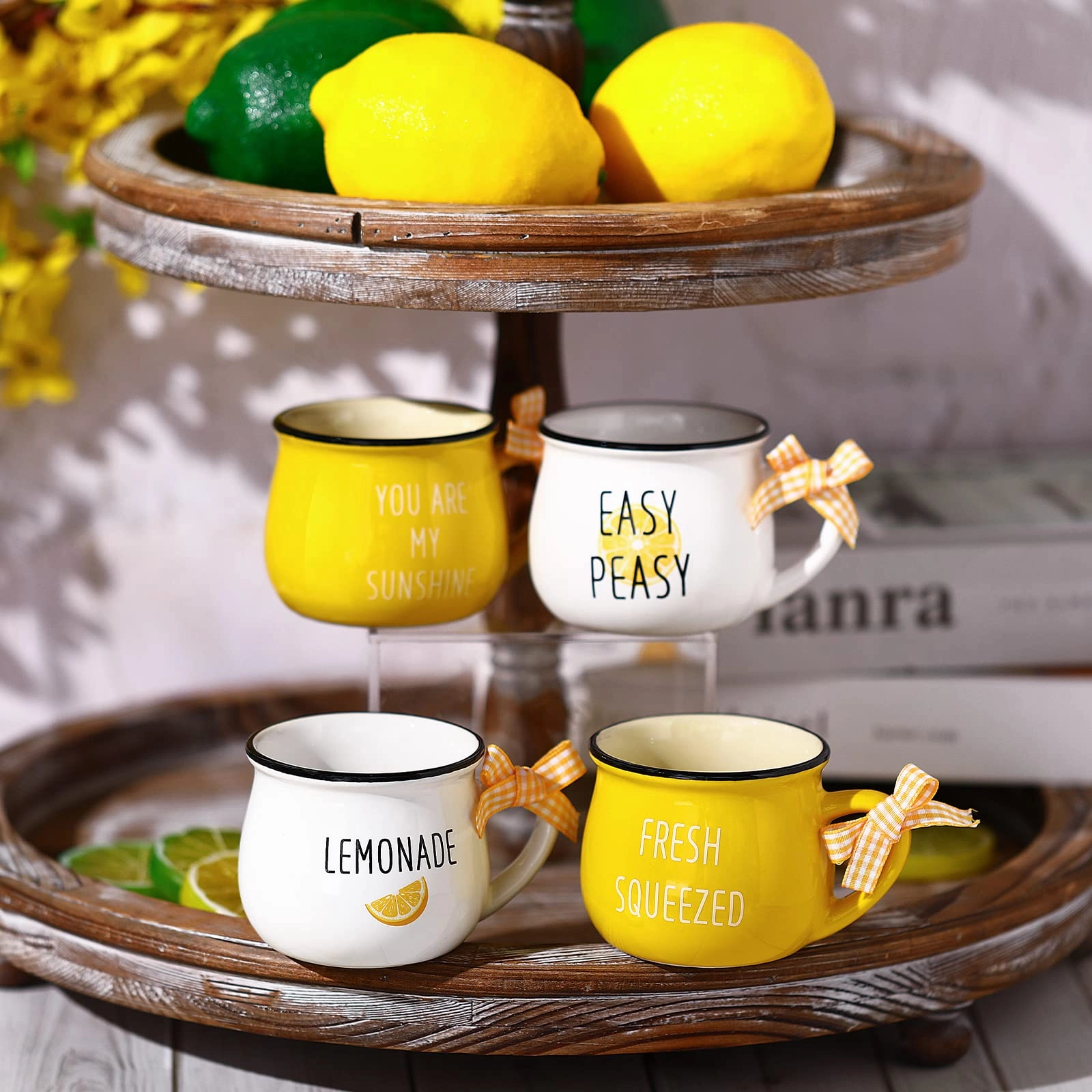 Lemon Mini Coffee Mug - 4 pcs - 150 ml