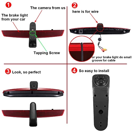 brake light camera - Night vision 1280 x 720 pixels