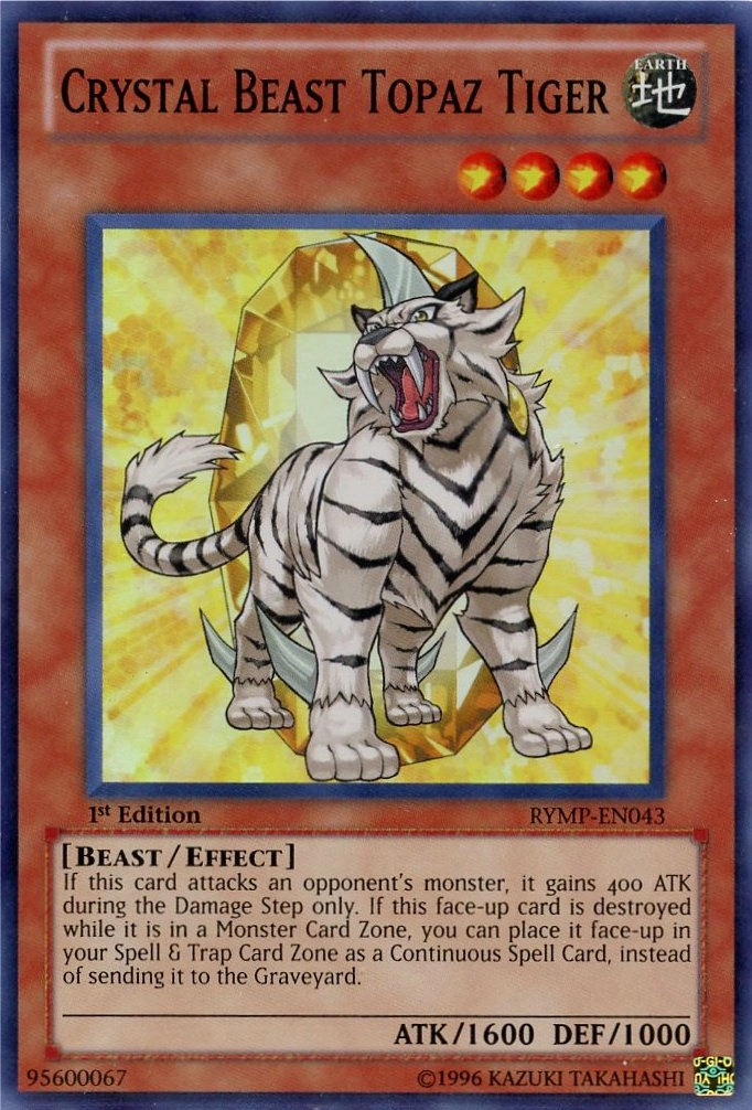 Yu-Gi-Oh! Crystal Beast Topaz Tiger RYMP-EN043 - 1st Edition