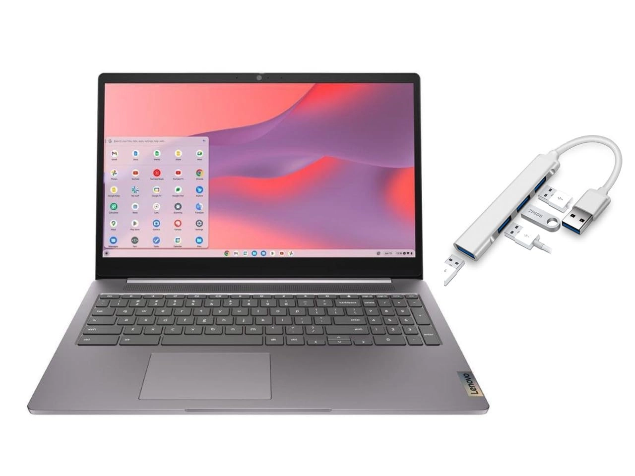 IdeaPad 3i Chromebook - 15.6'' Celeron N4500 4GB DDR4 64GB SSD + USB 3.0 Hub