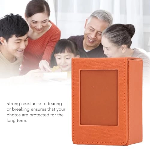 Mini Photo Frame Case - 3 Inch 50 Sheets PU Leather