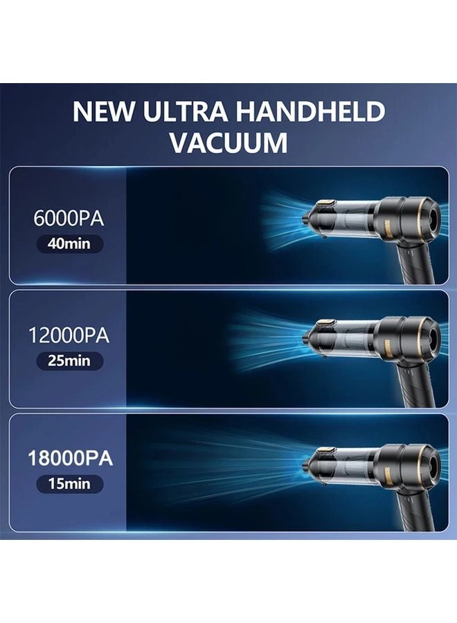 4-in-1 Wireless Handheld Vacuum Cleaner - 2000mAh
