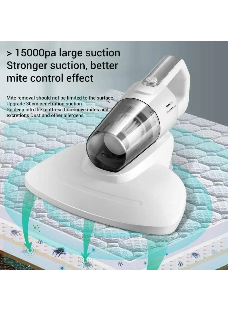 Handheld Deep Mattress Vacuum Cleaner - 10Kpa Low Noise Cordless