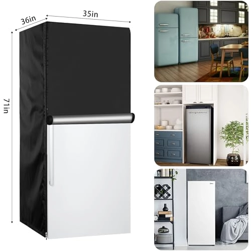 Refrigerator Cover - 35''W x 36''D x 71''H 600D Oxford Cloth