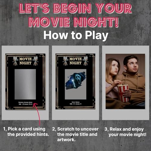 Horror Movies Scratch Off Cards - English Adult