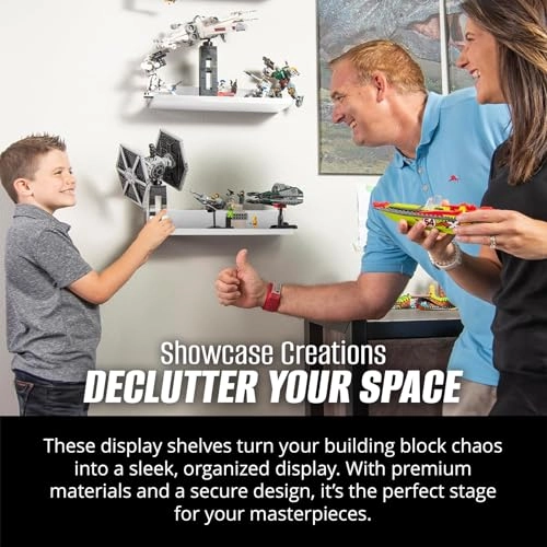 Building Brick Display Shelves - Wood Plastic