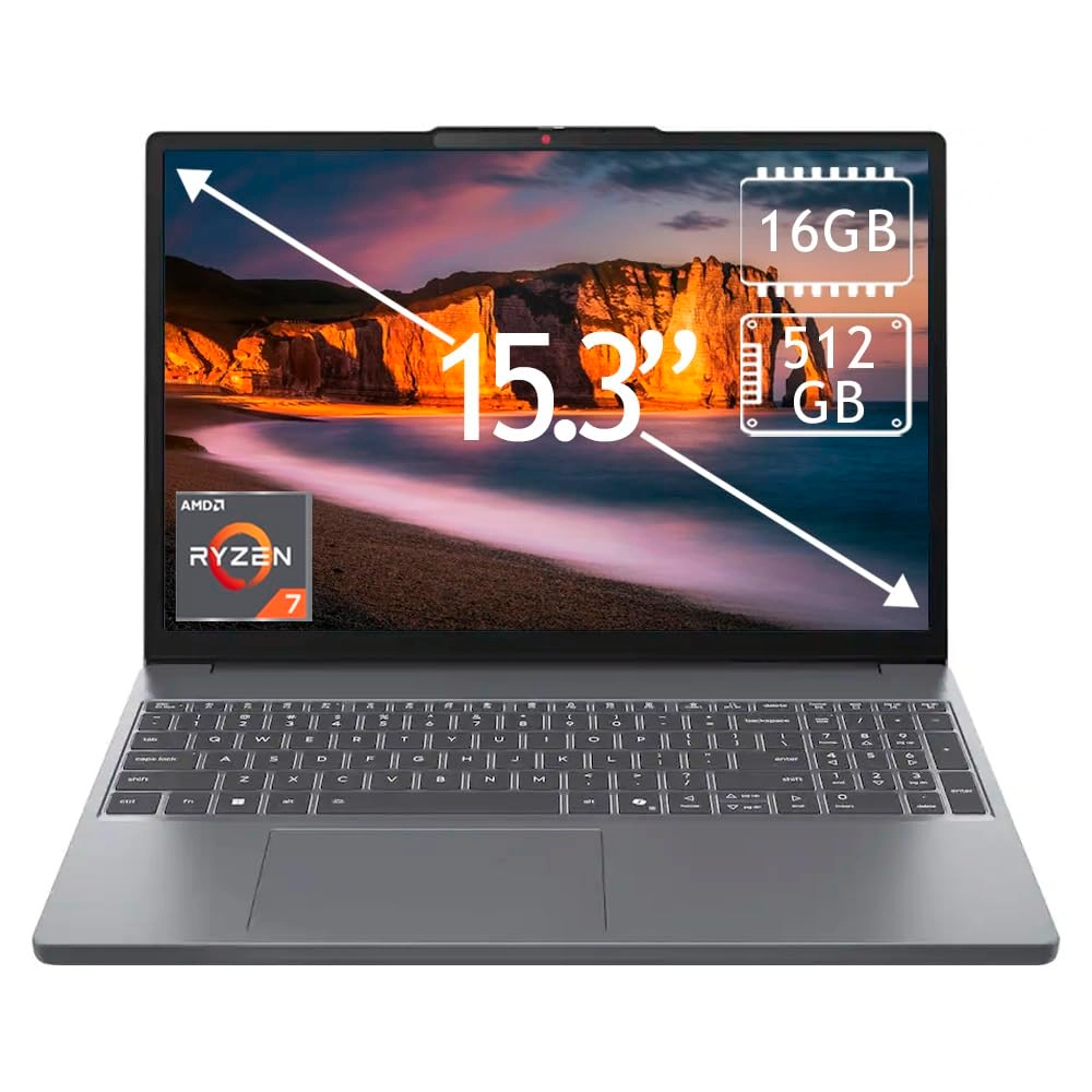 IdeaPad Slim 3 15ARP10 83K700EDAX - 15.3'' Ryzen 7 7735HS 16GB DDR5 512GB SSD