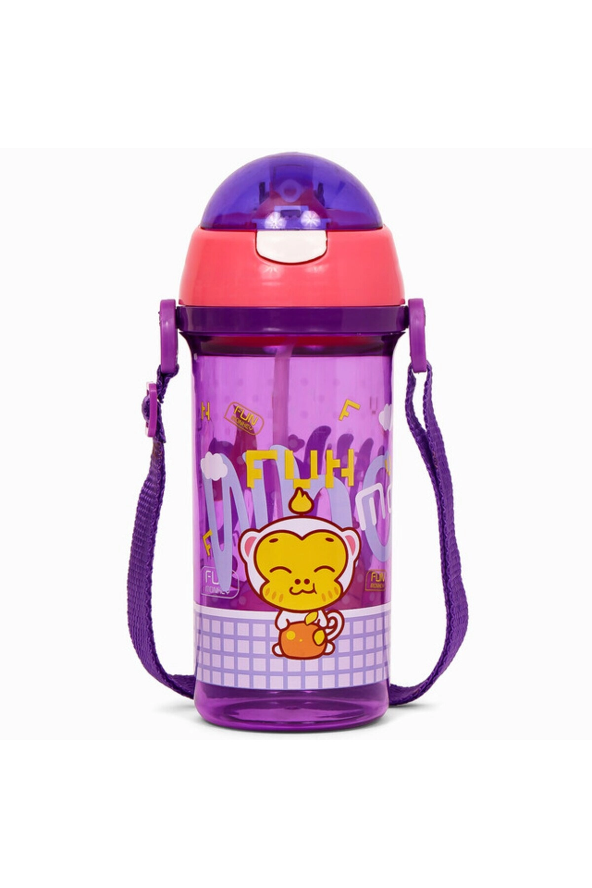 SAMBOX Kids Water Bottle - One Touch Button 600 ml